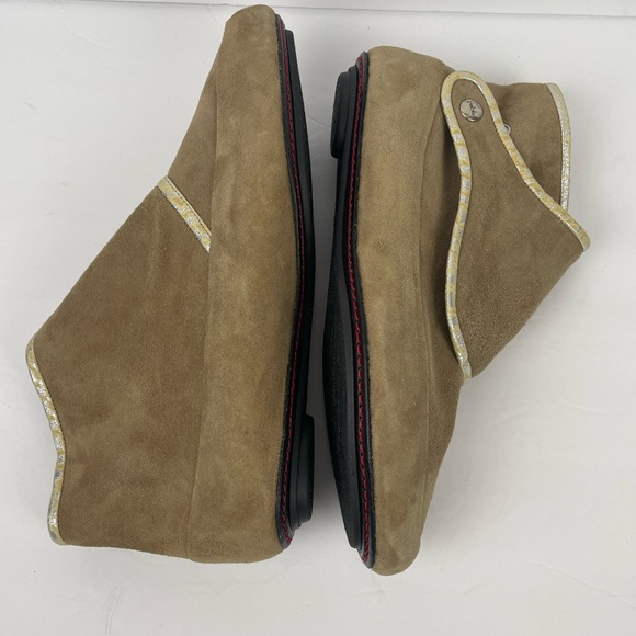 Maloles Tan Suede Ankle Booties With Snap Button Size 39.5 (US 9.5) - Picture 12 of 12